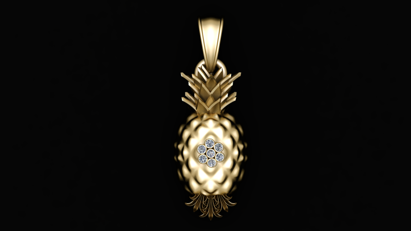 NHASHPATTI 3D GOLD PENDANT 3D 打印模型 .c4d .max .obj .3ds .fbx .stl .blend 