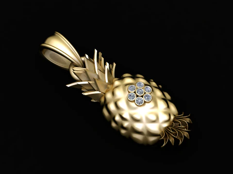 NHASHPATTI 3D GOLD PENDANT 3D Print Model