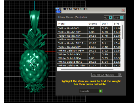 NHASHPATTI 3D GOLD PENDANT 3D 打印模型