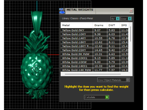 NHASHPATTI 3D GOLD PENDANT 3D Print Model