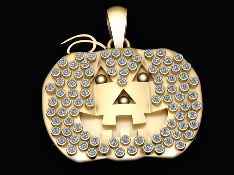GOLD DIAMOUND PENDANT 3D Print Model