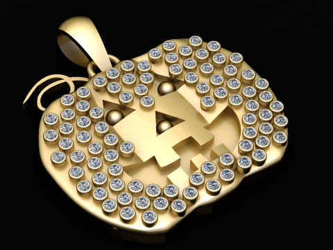 GOLD DIAMOUND PENDANT 3D Print Model