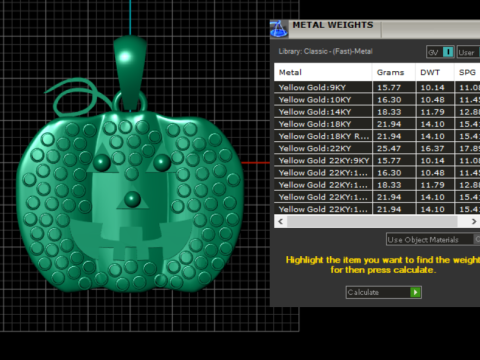 GOLD DIAMOUND PENDANT 3D Print Model