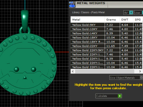 ROUND FACES PENDANT 3D Print Model