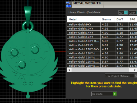 ROUND FATH PENDANT 3D 프린트 모델