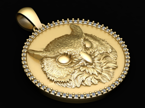 LIONTIN Burung Burung Hantu Viking Hip Hop Model Cetak 3D