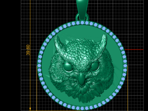 LIONTIN Burung Burung Hantu Viking Hip Hop Model Cetak 3D