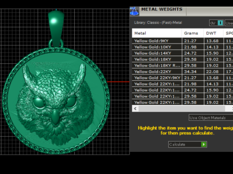LIONTIN Burung Burung Hantu Viking Hip Hop Model Cetak 3D