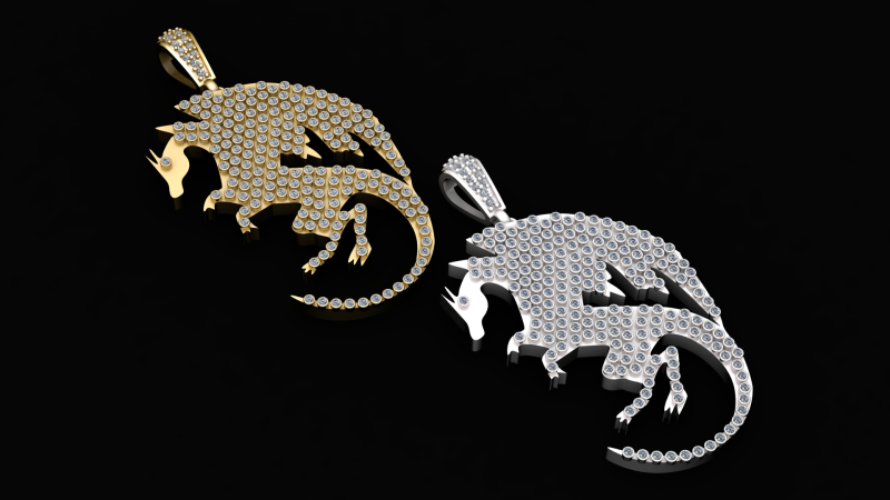 DAINASORE PENDANT Modello di stampa 3D .c4d .max .obj .3ds .fbx .stl .blend