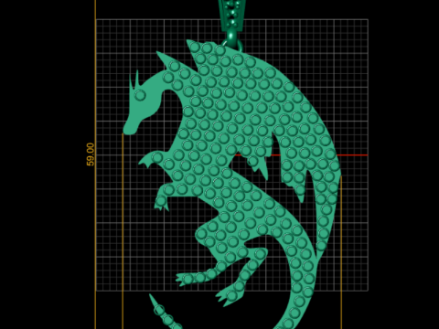 DAINASORE PENDANT Modello di stampa 3D