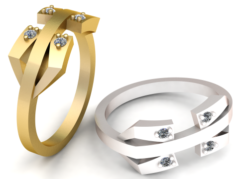 3D RING 3Dプリントモデル