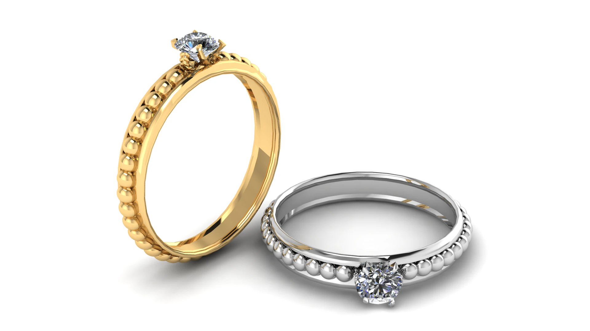 3D RING DIAMOUND 3D Print Model .c4d .max .obj .3ds .fbx .stl .blend 