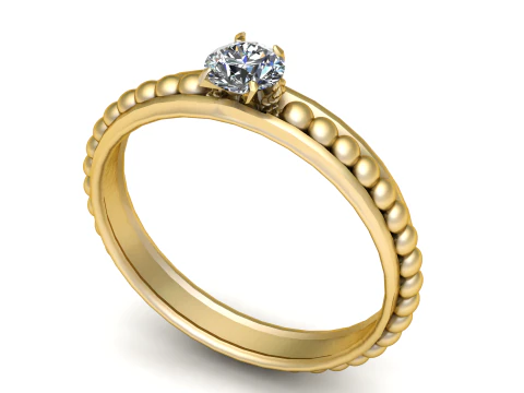 3D RING DIAMOUND 3D Print Model