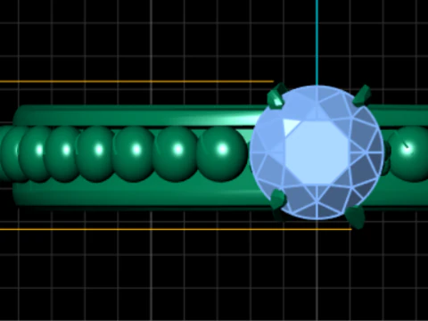 3D RING DIAMOUND 3D Print Model