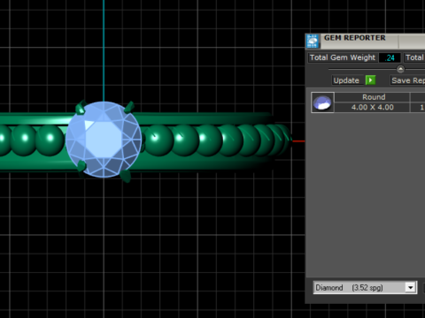 3D RING DIAMOUND 3D Druckmodell
