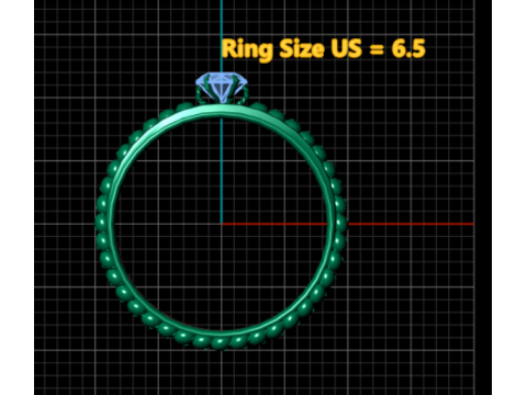 3D RING DIAMOUND 3D Druckmodell