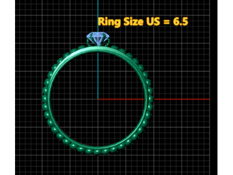 3D RING DIAMOUND 3D Print Model