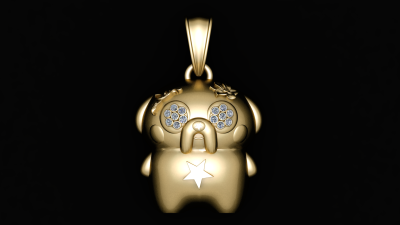 3D DOG PENDANT Modello di stampa 3D .c4d .max .obj .3ds .fbx .stl .blend 