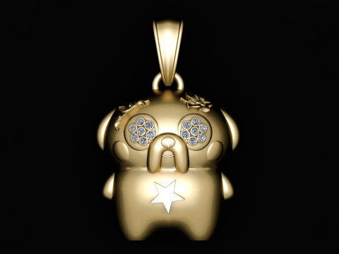 3D DOG PENDANT 3D 打印模型