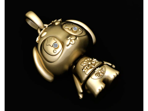 ANIMALS BOBDY PENDANT 3D Print Model