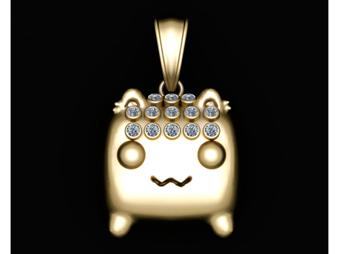 Animals 3d gold PENDANT 3D printmodel