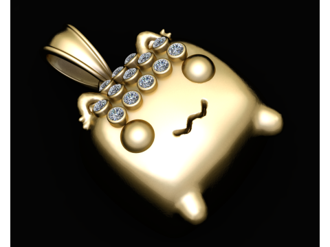 Animals 3d gold PENDANT 3D Принт Модель