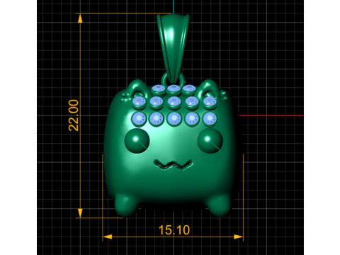 Animals 3d gold PENDANT 3D Print Model