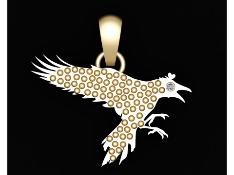 3D BIRD PENDANT Modello di stampa 3D