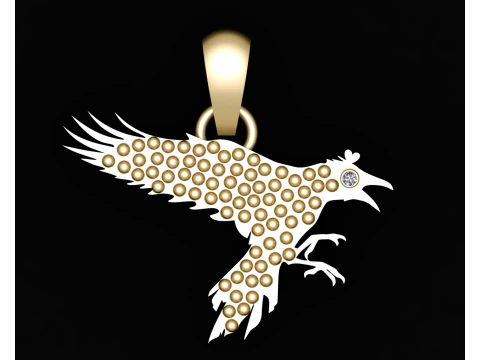 3D 鸟吊坠 3D 打印模型