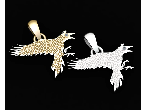 3D BIRD PENDANT 3D Print Model