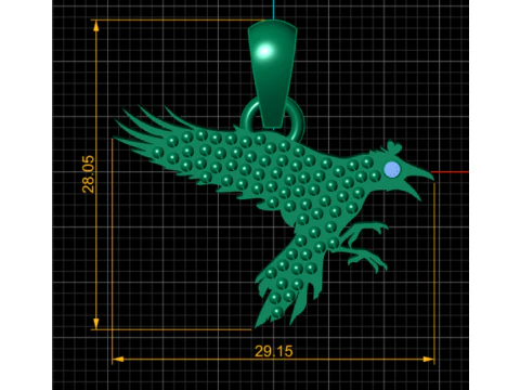 3D BIRD PENDANT 3D Print Model