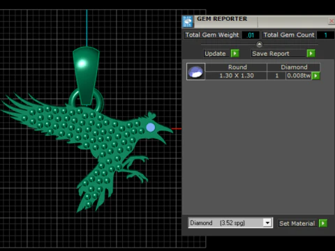 3D BIRD PENDANT 3D Print Model