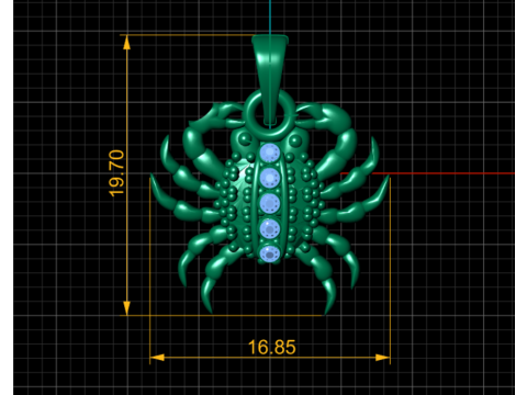 ANIMALS GOLD PENDANT Model Cetak 3D