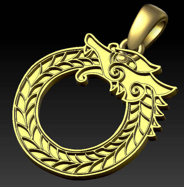 SNALE PLASTIC PENDANT 3D 프린트 모델 .c4d .max .obj .3ds .fbx .stl .blend 