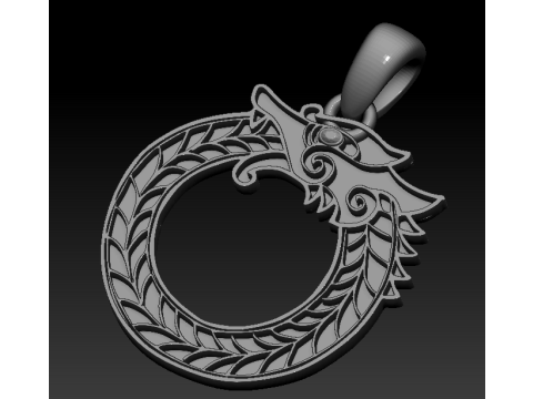 SNALE PLASTIC PENDANT 3D 프린트 모델