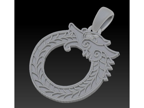 SNALE PLASTIC PENDANT 3D 프린트 모델