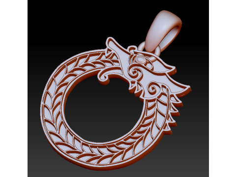 SNALE PLASTIC PENDANT 3D 프린트 모델