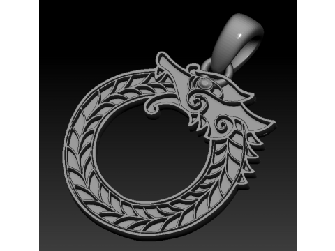 SNALE PLASTIC PENDANT 3D 프린트 모델