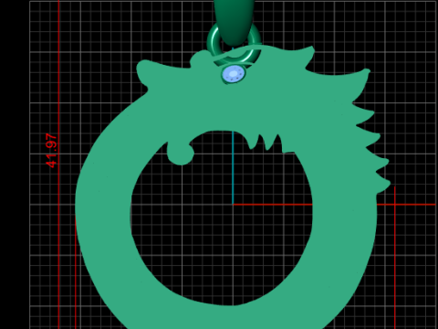 SNALE PLASTIC PENDANT 3D 프린트 모델