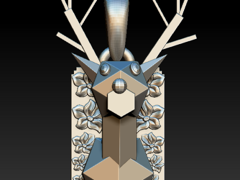 DEER PLASTISTIC PENDANT Model Cetak 3D