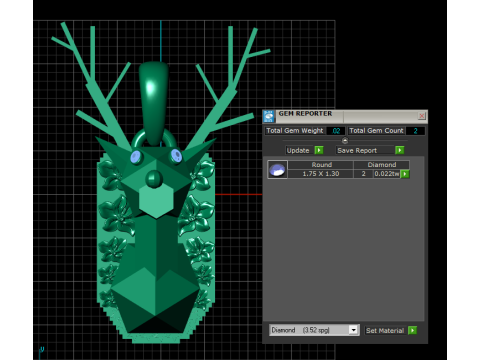 DEER PLASTISTIC PENDANT Model Cetak 3D