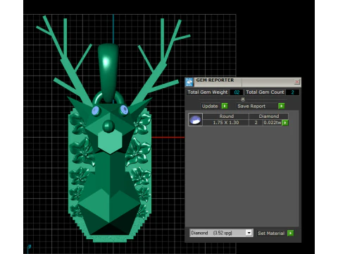 DEER PLASTISTIC PENDANT 3D Print Model