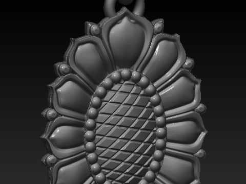 PLASTIC FLOWER PENDANT Modelo de impresión 3D