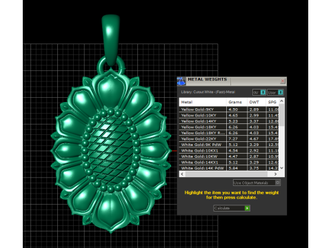 PLASTIC FLOWER PENDANT Modelo de impresión 3D