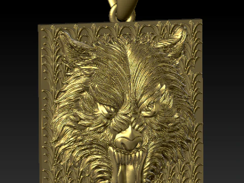 LION FACES PENDANT 3D Print Model