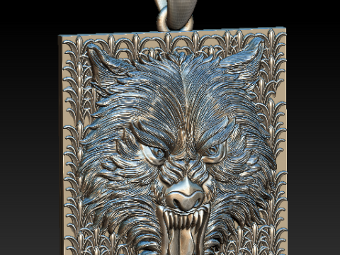 LION FACES PENDANT Modello di stampa 3D