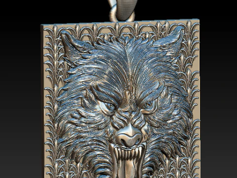 LION FACES PENDANT 3D Print Model