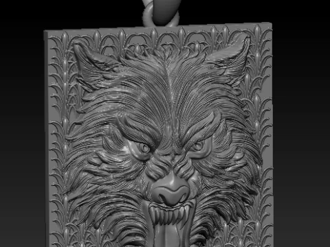 LION FACES PENDANT 3D Print Model