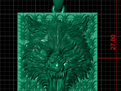 LION FACES PENDANT 3D Print Model
