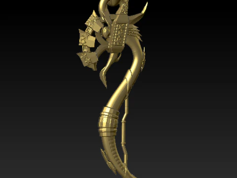 SNAKE PLASTIC PENDANT 3D Print Model